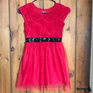 George Red Holiday Dress